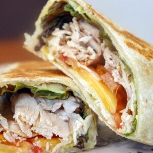 Wrap de pechuga de pavo